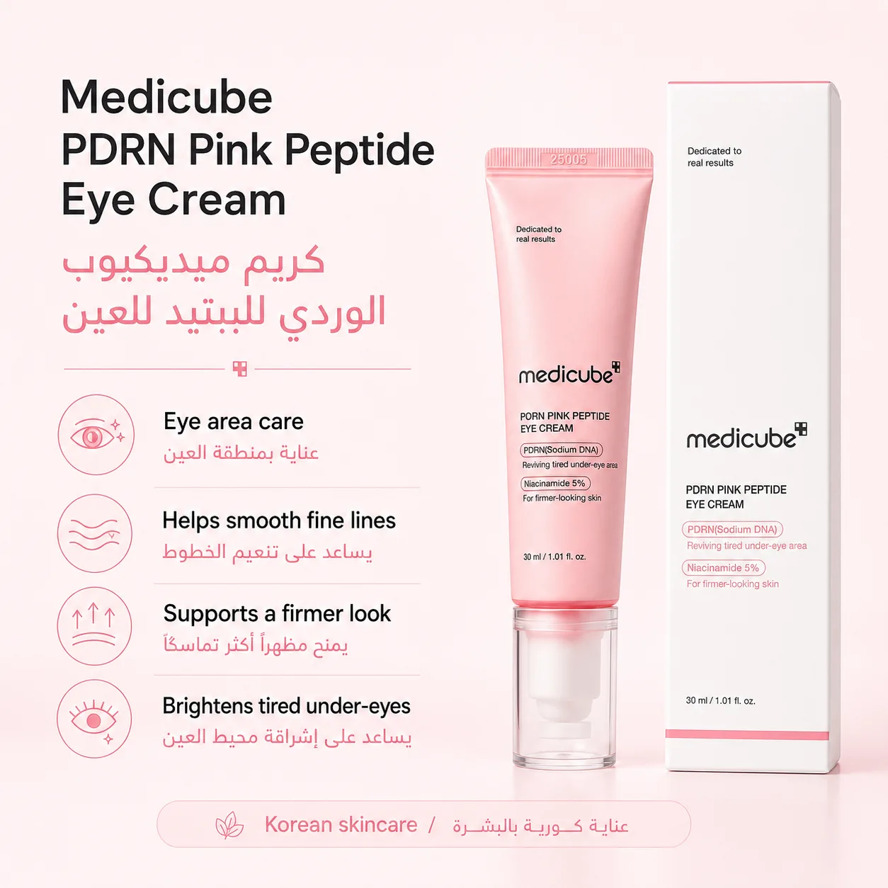 مجموعة ميديكيوب PDRN للتجديد — روتين كوري بـ5 خطوات للترطيب وشد مظهر البشرة